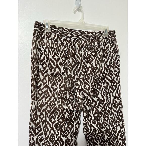 INC International Concepts Womens Linen Ankle Pant Size 12 Brown Vacay Resort - Picture 4 of 8